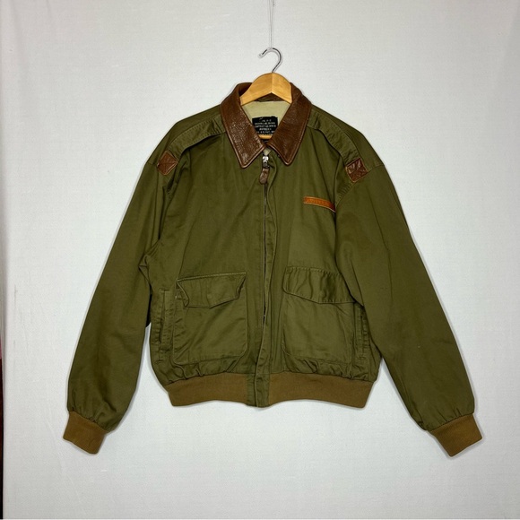 Avirex Other - Vintage Avirex Bomber Flight Jacket  Type A-2  30-1415 Army Air Force Size L